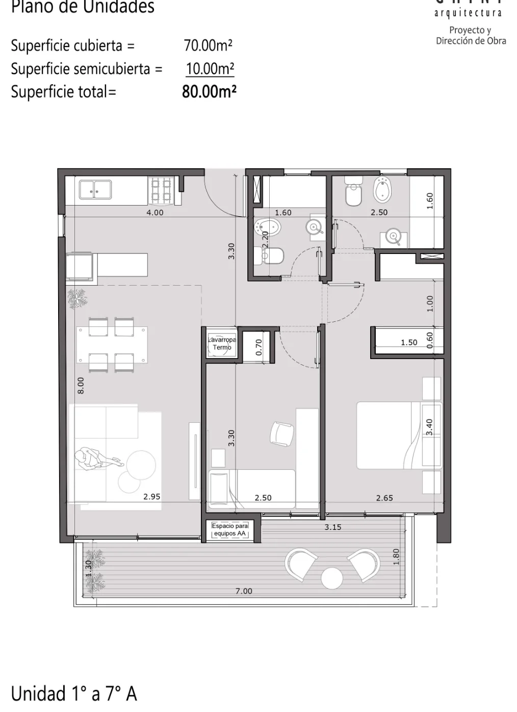 Plano de tu unidad ideal en RL70